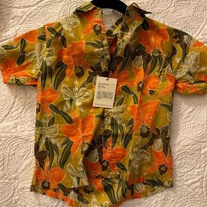 Acacia Sorry in Advance Kids Aloha shirt XL. Brand New with tags.